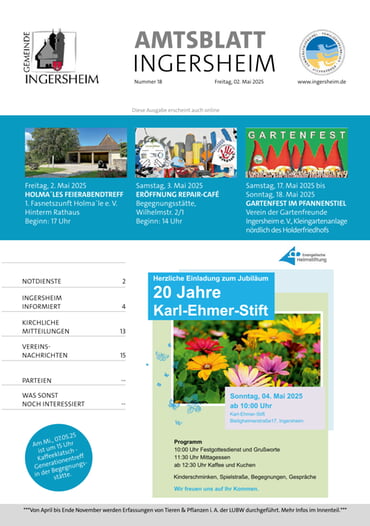 Amtsblatt KW 18 2025