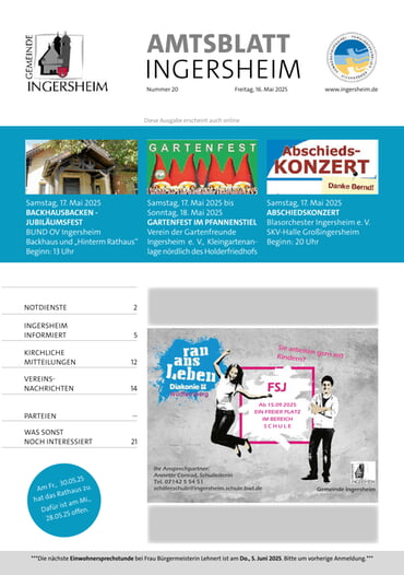 Amtsblatt KW 20 2025