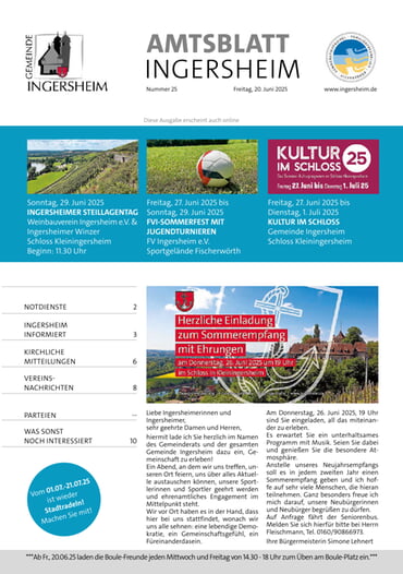 Amtsblatt KW 25 2025