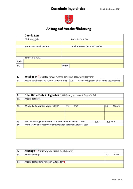 Zum Ausfüllen einfach in das jeweilige Feld im PDF-Dokument klicken.