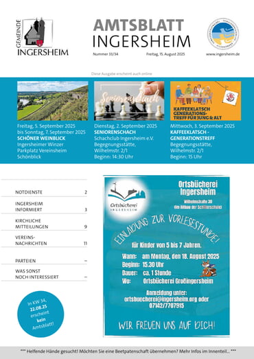 Amtsblatt KW 33/34 2025