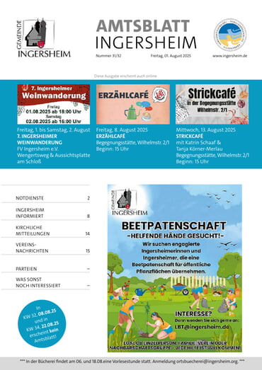 Amtsblatt KW 31/32 2025