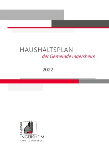 Haushaltsplan der Gemeinde Ingersheim 2022