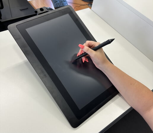 Signaturtablet im Bürgerbüro.