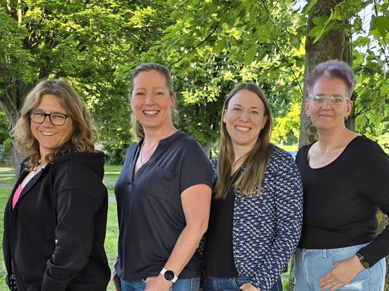 v. li. Tanja Majer, Tina Hüther, Nadine Walter, Anne Nicoletti