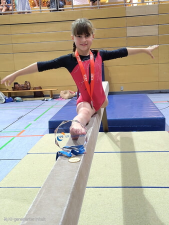 Carla Bregler mit ihre Pokal (Foto: A. Rubin)