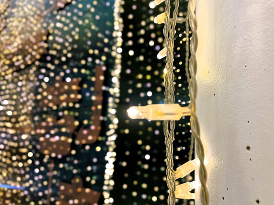 LED-Lichterketten mit Strom aus der Steckdose sind ökologischer als batteriebetriebene.