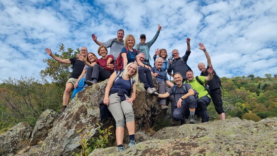 Die Freizeitgruppe auf dem Hartmannswillerkopf (Foto: TVI)