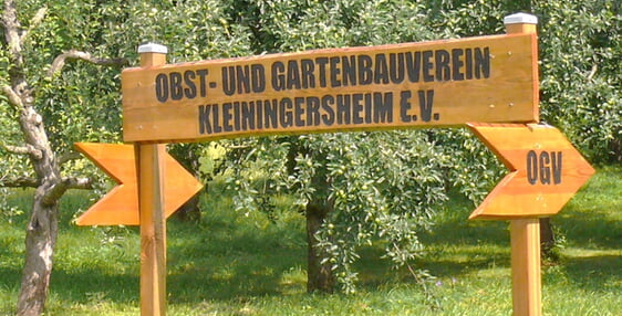 OGV Schild am Grundstück