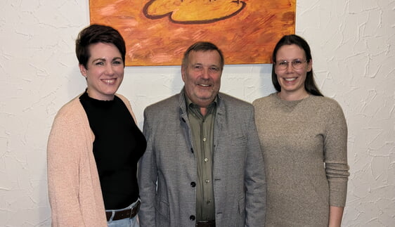 Von links: Sandra Cortot, Roland Vogel und Lena Henning