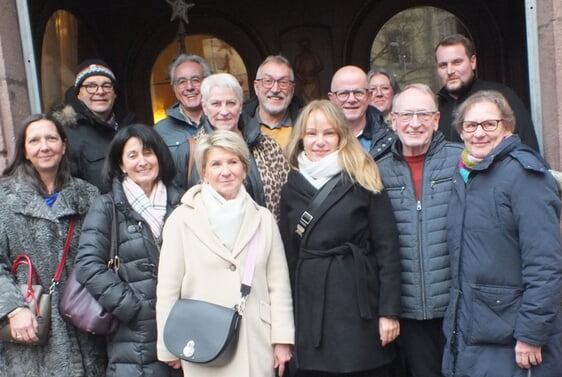 Eine Delegation aus Ingersheim war beim Neujahrsempfang in der Partnergemeinde im Elsass.