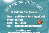 Einladung zur Vorlesestunde