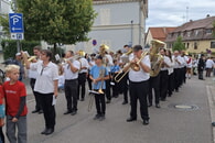 Gemeinschaftsorchester Ingersheim zu Gast beim Pferdemarktumzug in Bietigheim