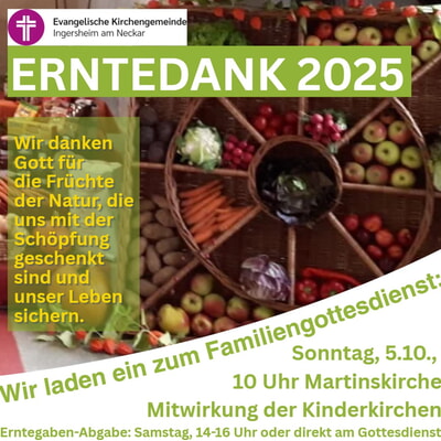 Erntedank - Gottesdienst 