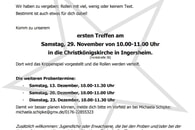 Aufruf zum Krippenspiel