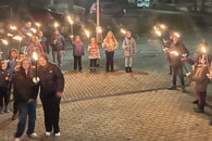 Fackelwanderung der Jugend zum Ausklang des Jahres