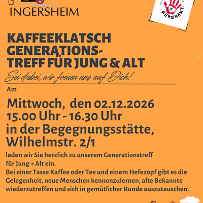 Kaffeeklatsch - Generationstreff f&uuml;r Jung & Alt 