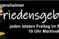 Einladung zum Friedensgebet