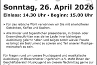 Jugendvorspiel Blasorchester Ingersheim