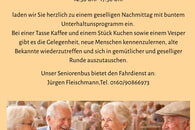 Einladung zum Seniorennachmittag