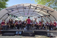 Mitwirkung des Blasorchesters Ingersheim beim Enztalfest in Bissingen