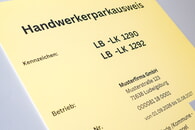 Handwerker-Parkausweis im Landkreis Ludwigsburg jetzt beantragen