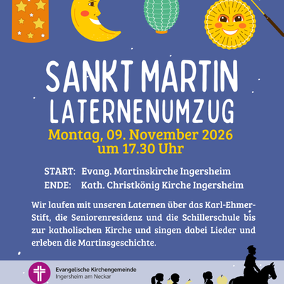 Sankt Martin Laternenumzug 
