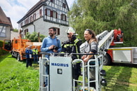 06.2023: Storchenberingung am Freiberger Schlössle