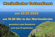 Musikalischer Abendgottesdienst am 23.7.23
