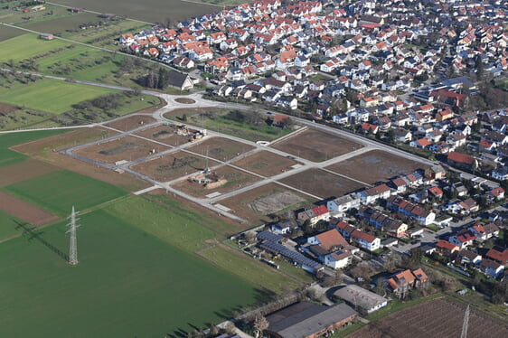 Luftbild Neubaugebiet In den Beeten II Ingersheim